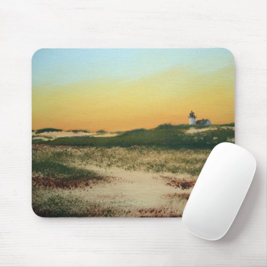 Rennen-Punkt-Cape Cod-Leuchtturm Mousepad (Mit Mouse)