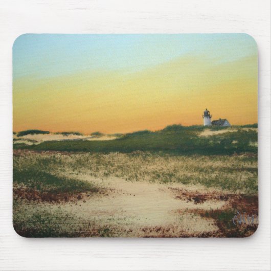 Rennen-Punkt-Cape Cod-Leuchtturm Mousepad (Vorne)