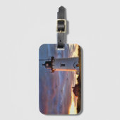 Rennen-Punkt-Leuchtturm Gepäckanhänger (Vorderseite Vertikal)