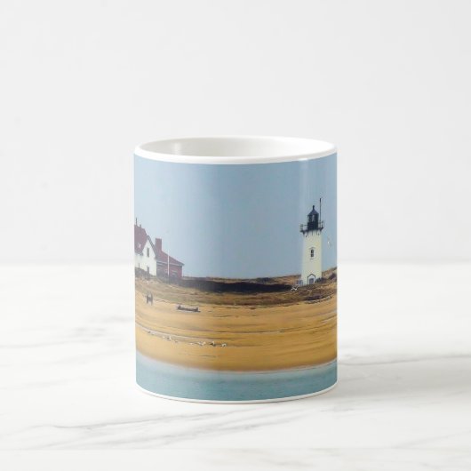 Rennen-Punkt-Leuchtturm Kaffeetasse (Mittel)