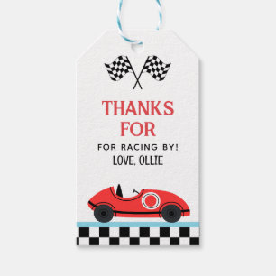 Rennen Rot Auto Danke, dass du mitgemacht hast  Geschenkanhänger