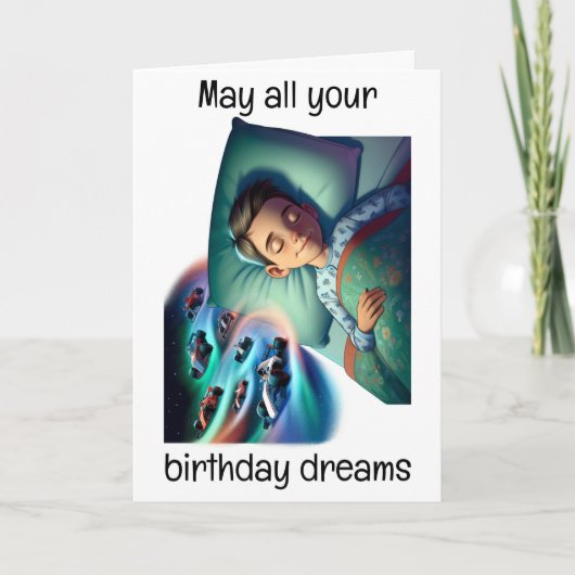 Rennen Sie Ihre Träume Feiertagskarte (Vorderseite)