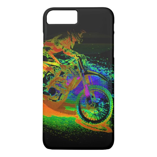 Rennen Sie ins Finish! - Motocross Racer Case-Mate iPhone Hülle (Rückseite)
