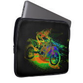 Rennen Sie ins Finish! - Motocross Racer Laptopschutzhülle (Vorne Rechts)