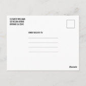 Rennen über Auto Geburtstagsparty Einladung Postkarte (Rückseite)