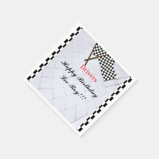 Rennen um den Sieg Serviette (Ecke)