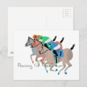 Rennen um die Krone Postkarte (Vorne/Hinten)