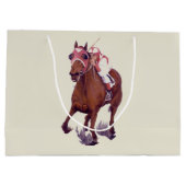 Rennen um gedankliche Pferde gewinnt Große Geschenktüte (Rückseite)