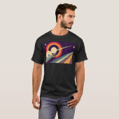 Rennen um Saturn Vintage Reisedesign T-Shirt (Vorne ganz)