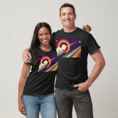 Rennen um Saturn Vintage Reisedesign T-Shirt (Unisex)