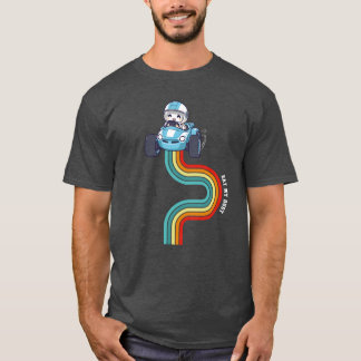 Rennen und Modellieren - in einem Design kombinier T-Shirt