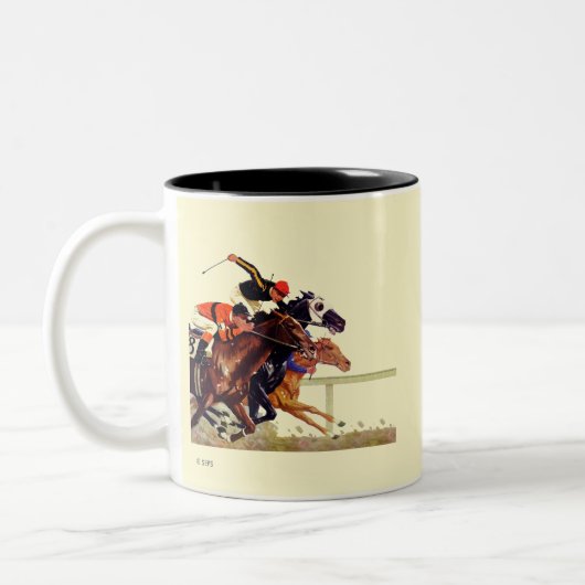Rennen Zweifarbige Tasse (Links)