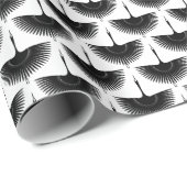 Renner Crane: Orientales Vogelmuster Geschenkpapier (Rolleneckpunkt)