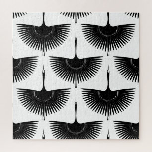 Renner Crane: Orientales Vogelmuster Puzzle