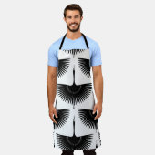 Renner Crane: Orientales Vogelmuster Schürze (Getragen)