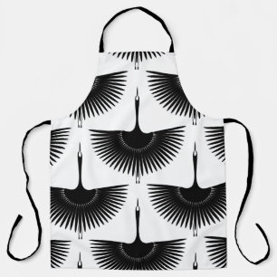 Renner Crane: Orientales Vogelmuster Schürze