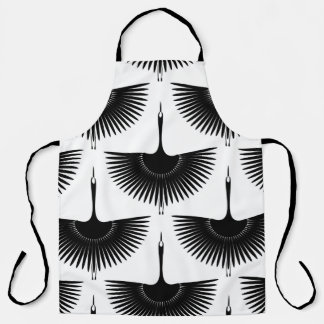 Renner Crane: Orientales Vogelmuster Schürze