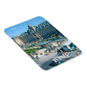 Rennes Foto Vintage Magnet (Rechte Seite)