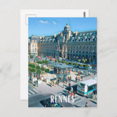 Rennes Foto Vintage Postkarte (Vorne/Hinten)