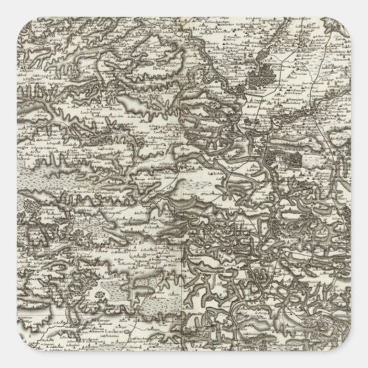 Rennes Quadratischer Aufkleber (Vorderseite)