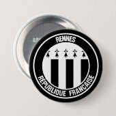 Rennes Round Emblem Button (Vorne & Hinten)