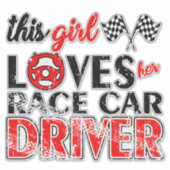 Rennfahrer Aufkleber (Vorderseite)