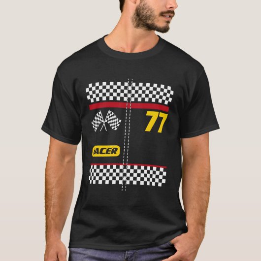 Rennfahrer für Halloween S T-Shirt (Vorderseite)