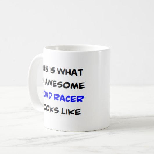 Rennfahrer, phantastisch kaffeetasse (Vorderseite Links)