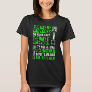 Rennfahrer-Rennfahrer-Muskelkater T-Shirt