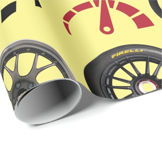 Rennfahrer und Motorsport-Enthusiasten für ihn Geschenkpapier (Rolleneckpunkt)