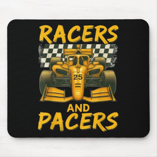 Rennfahrer und Schrittmacher Mousepad (Vorne)