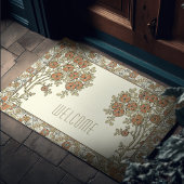 Rennie Mackintosh Tree & Floral Burnt Orange Fußmatte
