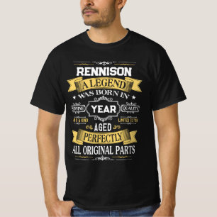 RENNISON Ein Legende wurde im Jahr geboren T-Shirt