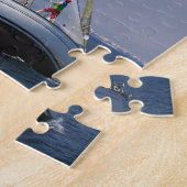 Rennjacht von hinten puzzle (Seite)