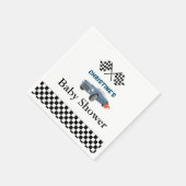 Rennjunge Baby Dusche Party Serviette (Ecke)