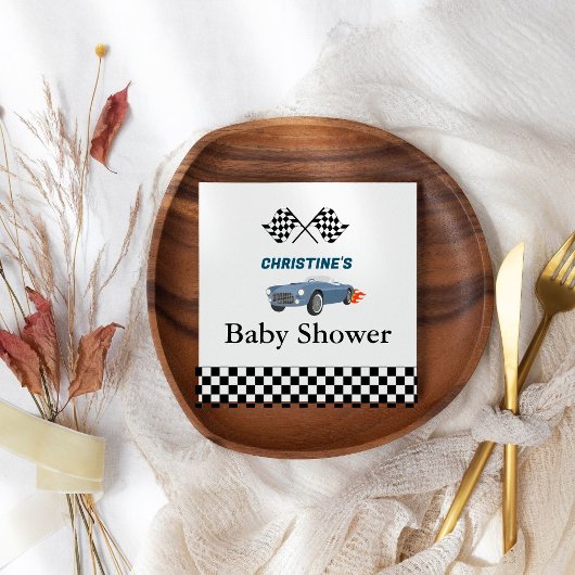 Rennjunge Baby Dusche Party Serviette