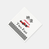 Rennjunge @nd Geburtstagsparty Serviette (Ecke)