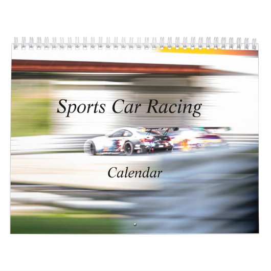 Rennkalender für Sportwagen Kalender (Titelbild)
