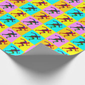 Rennläufer Geschenkpapier (Ecke)