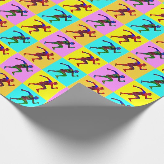 Rennläufer Geschenkpapier (Ecke)