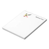 Rennläufer in Red Sneakers Notizblock (Rotiert)