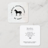 Rennlehrer-Visitenkarte Quadratische Visitenkarte (Vorne/Hinten)