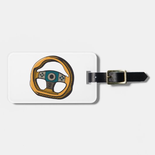 Rennlenkrad-Controller Gamer Gepäckanhänger (Vorderseite horizontal)