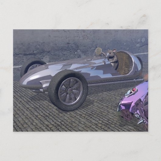 RennMaus Postkarte (Vorderseite)