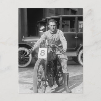 Rennmotorrad aus den 1920er Jahren Postkarte