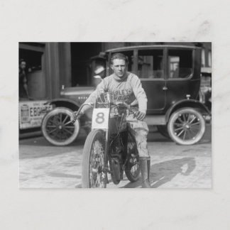 Rennmotorrad aus den 1920er Jahren Postkarte