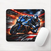 Rennmotorrad-Mauspad Mousepad (Mit Mouse)
