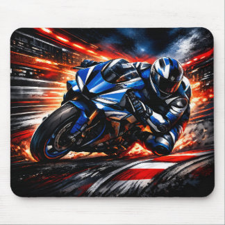 Rennmotorrad-Mauspad Mousepad