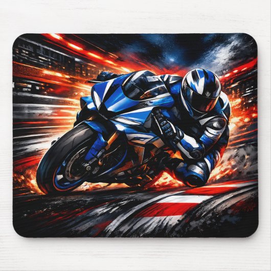 Rennmotorrad-Mauspad Mousepad (Vorne)