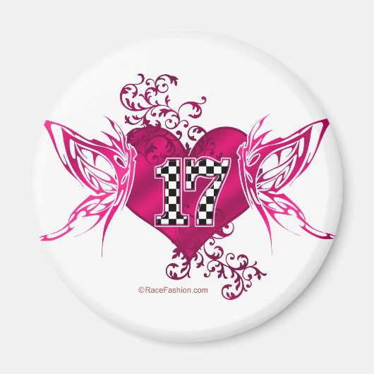 Rennnummer 17 magnet (Vorne)